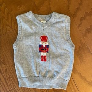 Janie and Jack nutcracker sweater vest, size 2T